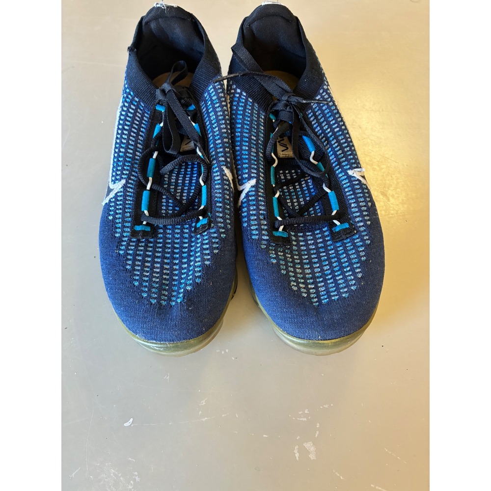 Nike Air Vapormax 2021 FK Flyknit Blue Black Mens Running Shoes DZ4856-400 8.5